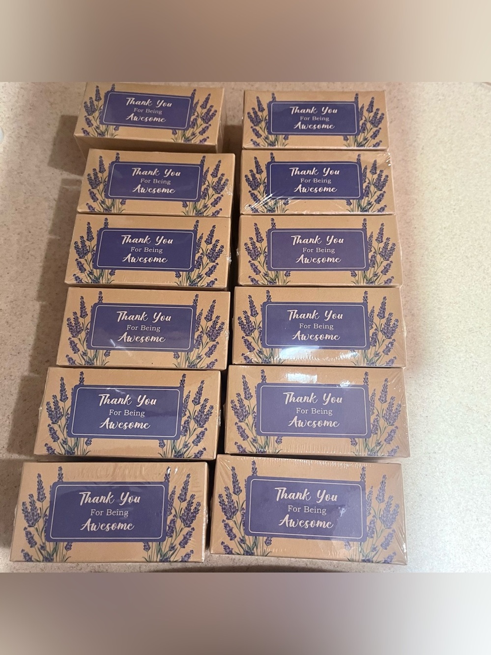12 Lavender Bath Bomb Set Floral 60g Each gift set